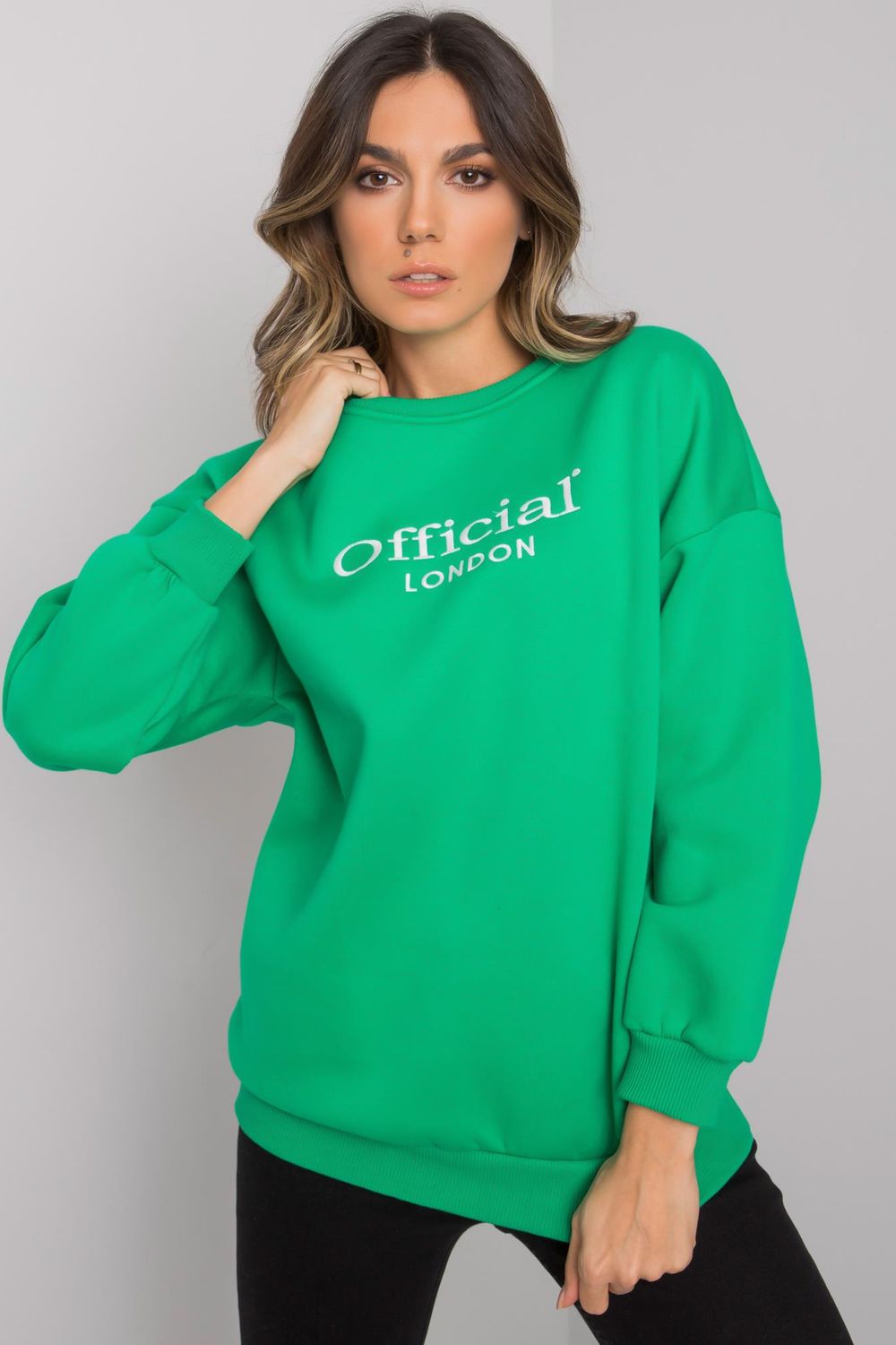 Ex Moda Green Long Sleeve Sweatshirt