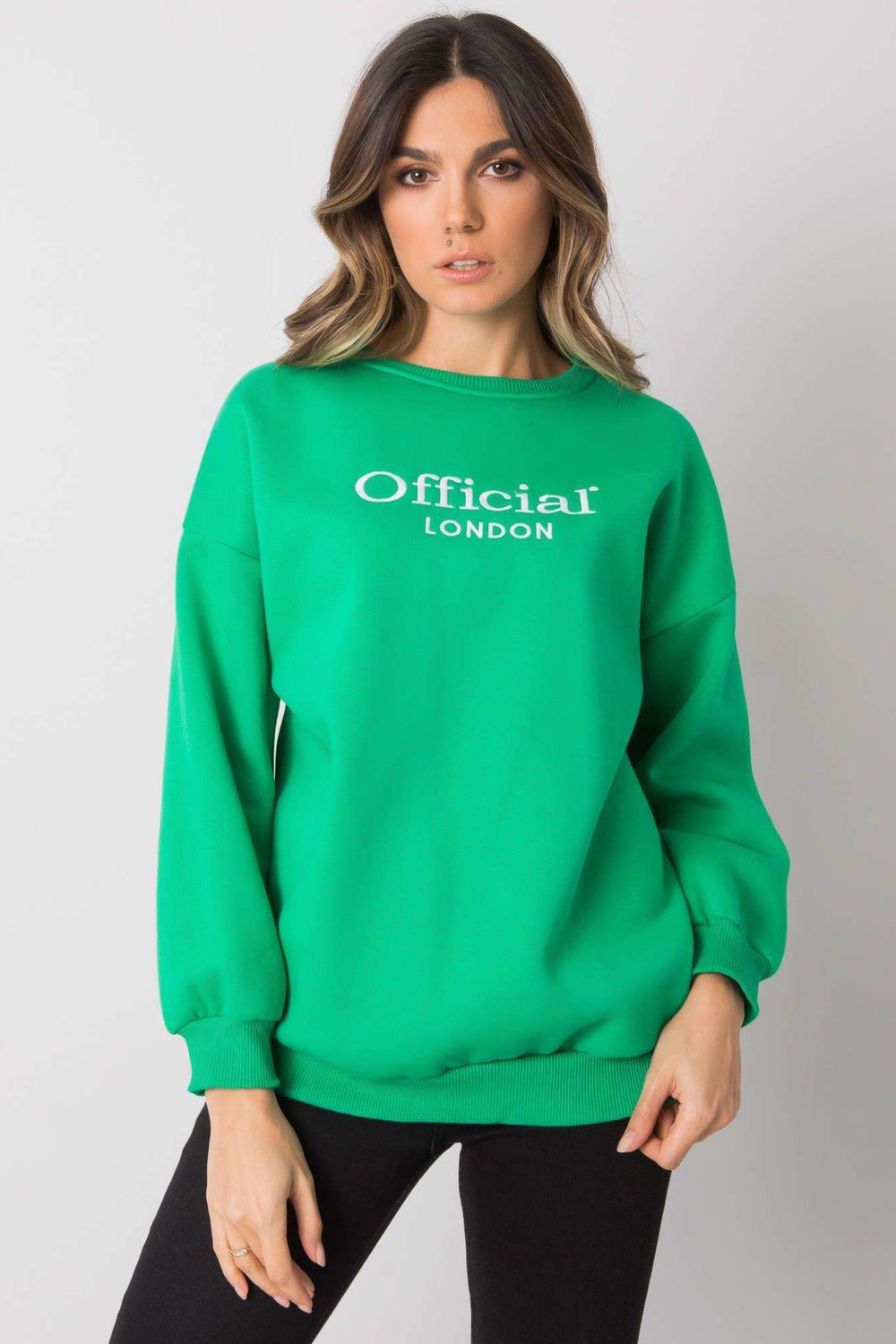 Ex Moda Green Long Sleeve Sweatshirt - view 2
