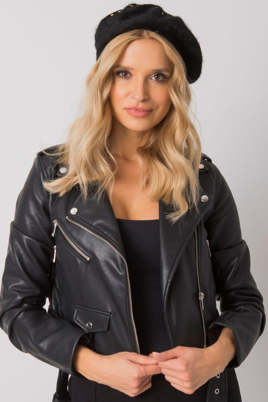 AT Black Beanie Hat
