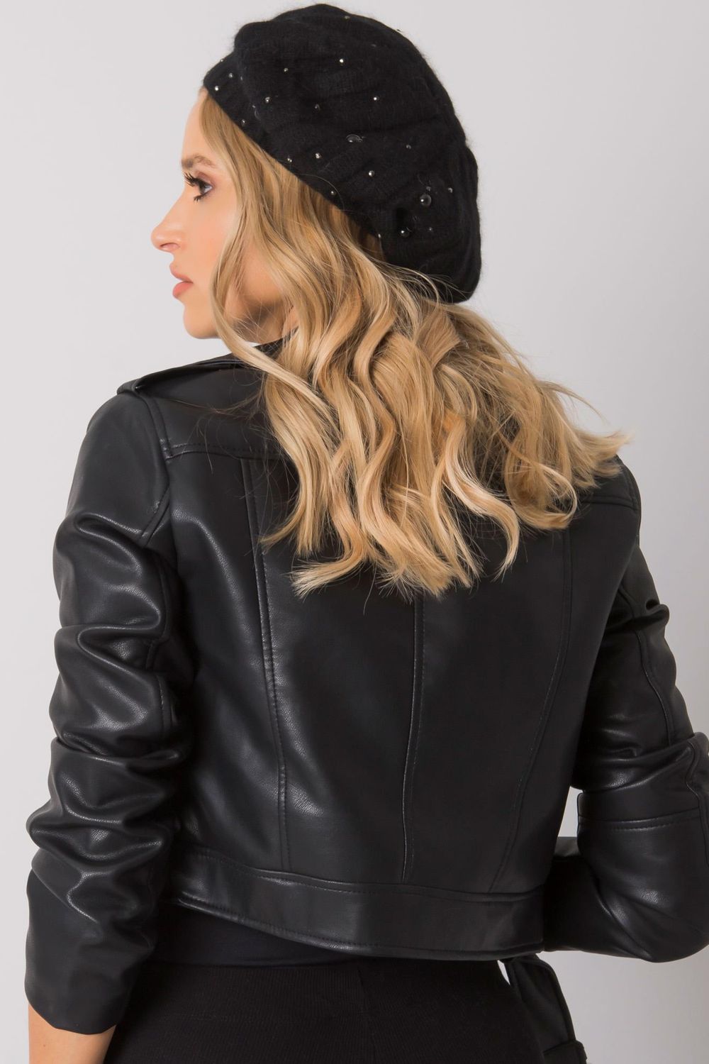 AT Black Beanie Hat - view 3