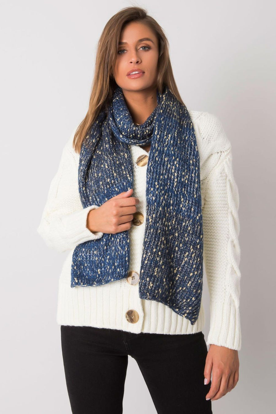 AT Dark Blue Acrylic Shawl