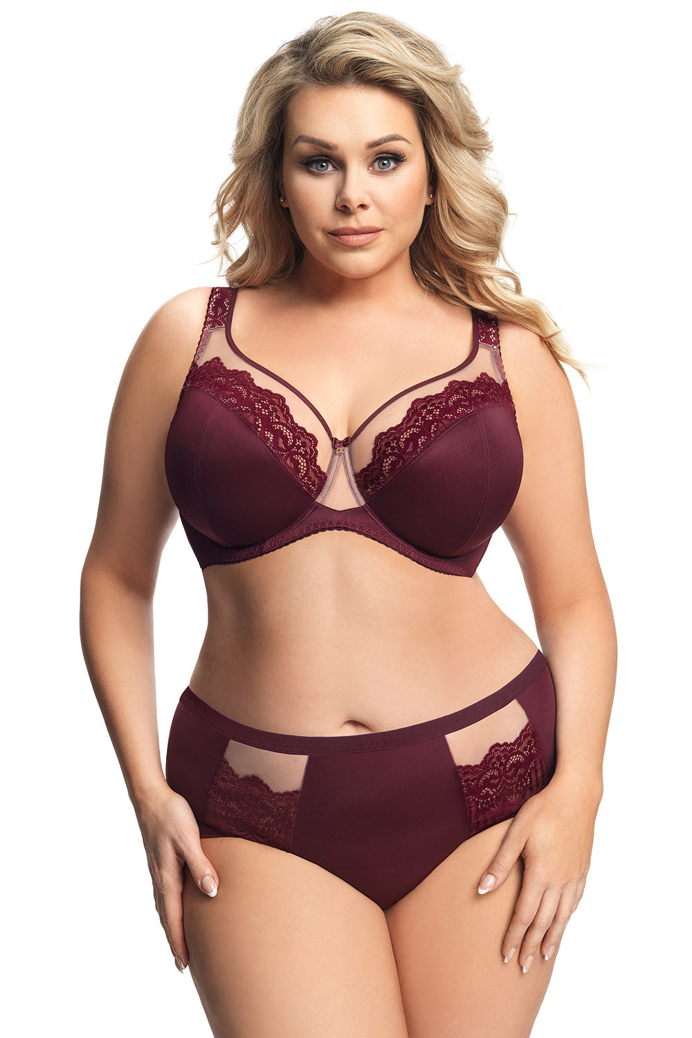 Gorsenia Lingerie Luisse Burgundy Knickers - view 2