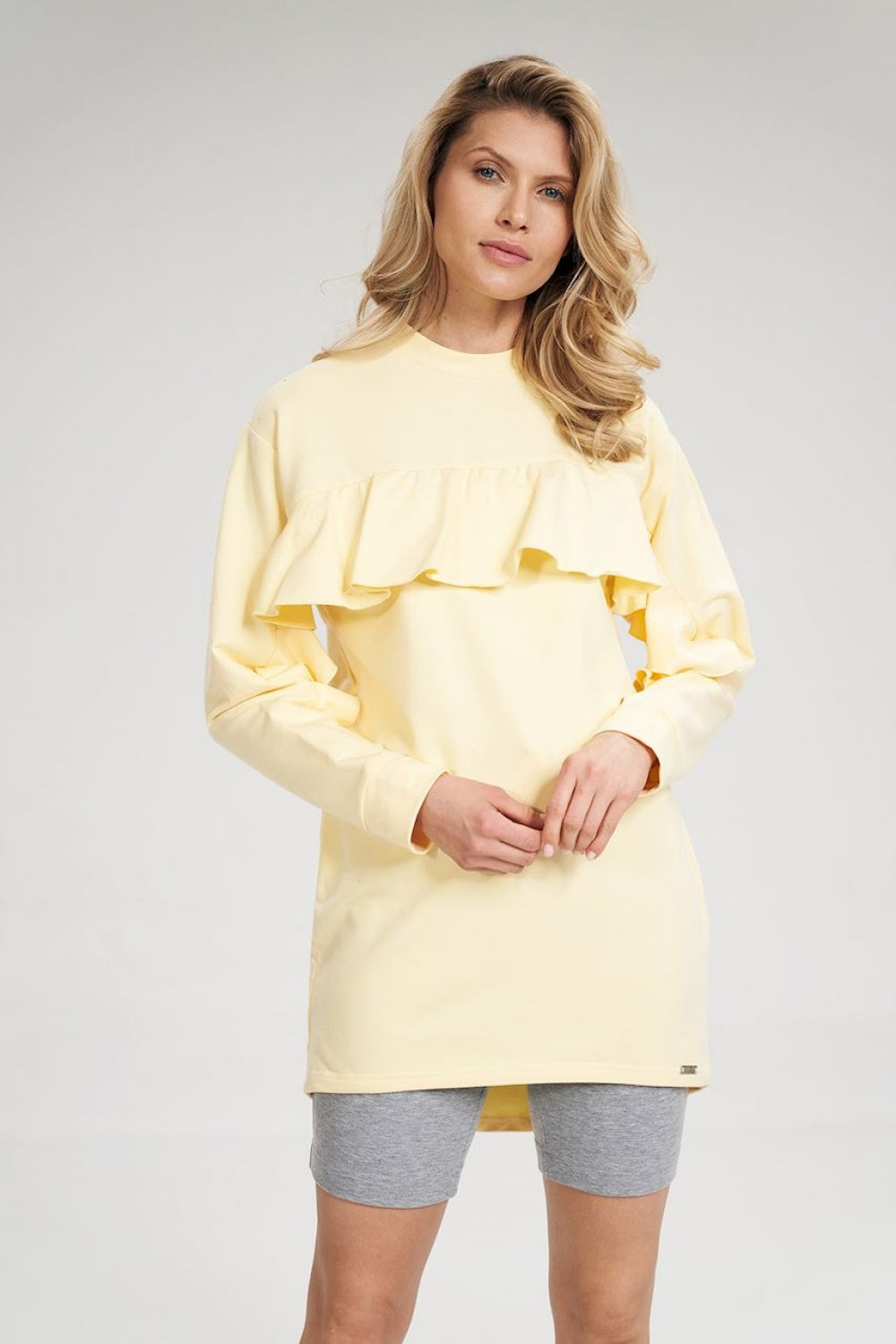Figl Yellow Long Sleeve Cotton Tunic