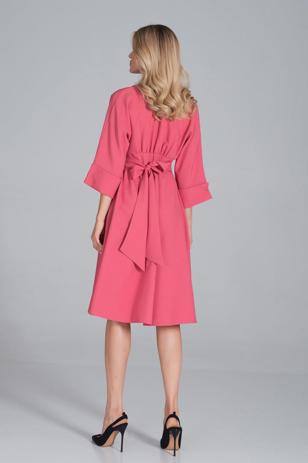 Figl Coral Midi Flared Dress - view 3
