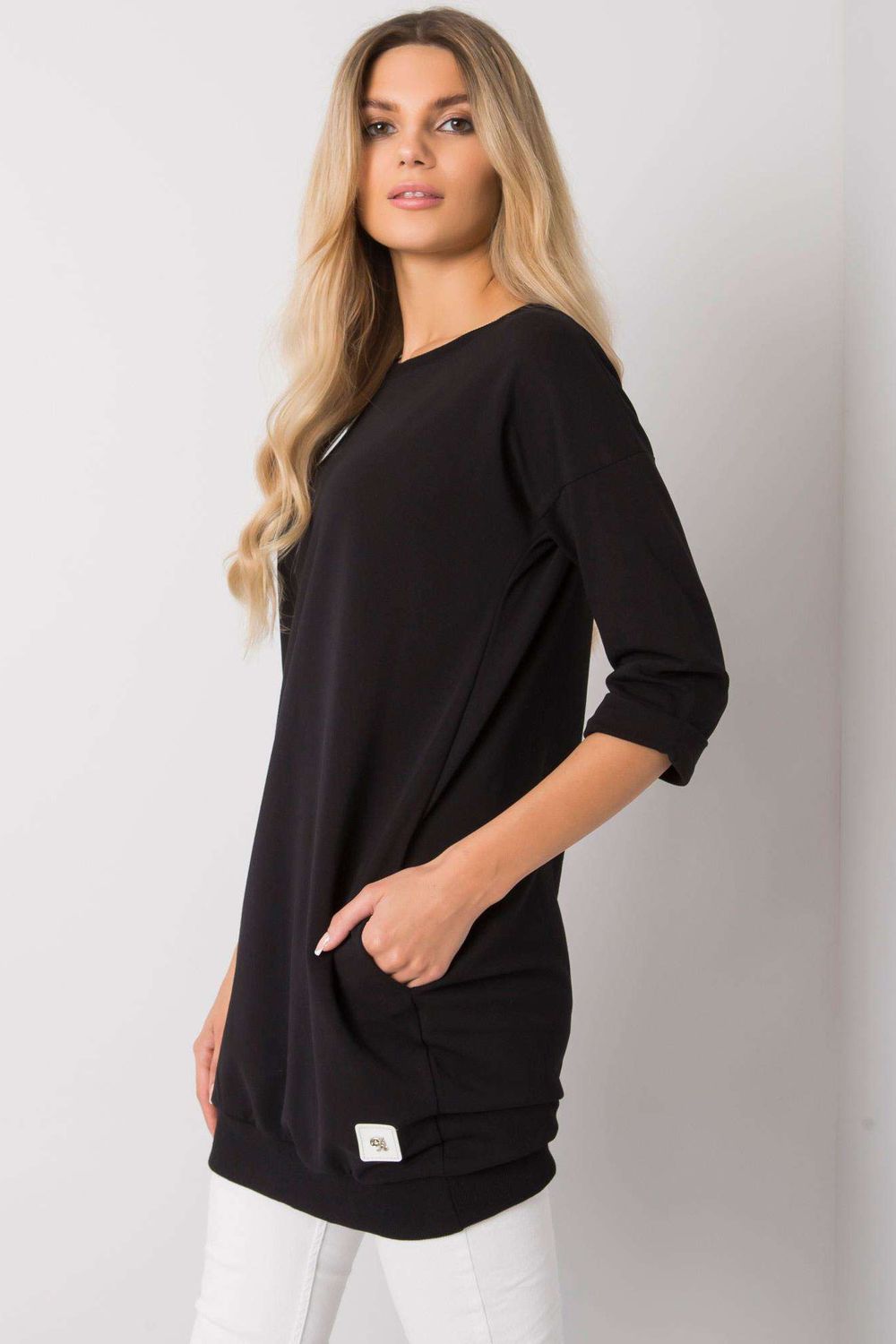 Relevance Black Cotton Dress - view 3