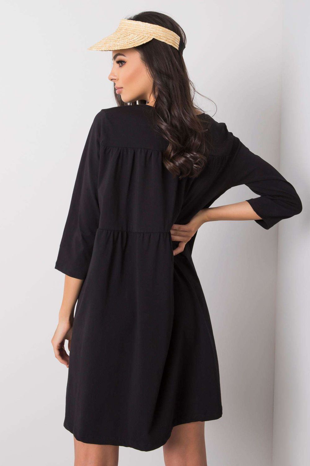 Relevance Black Loose Fit Dress - view 2