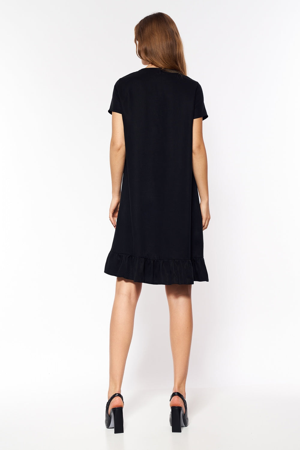 Nife Black Loose Fit Dress - view 3