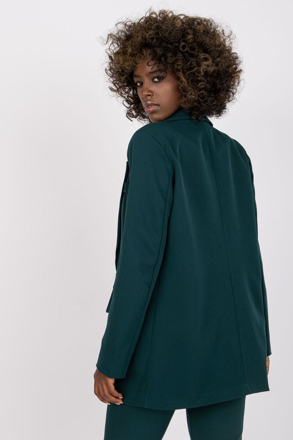 Italy Moda Dark Green Jacket - view 3