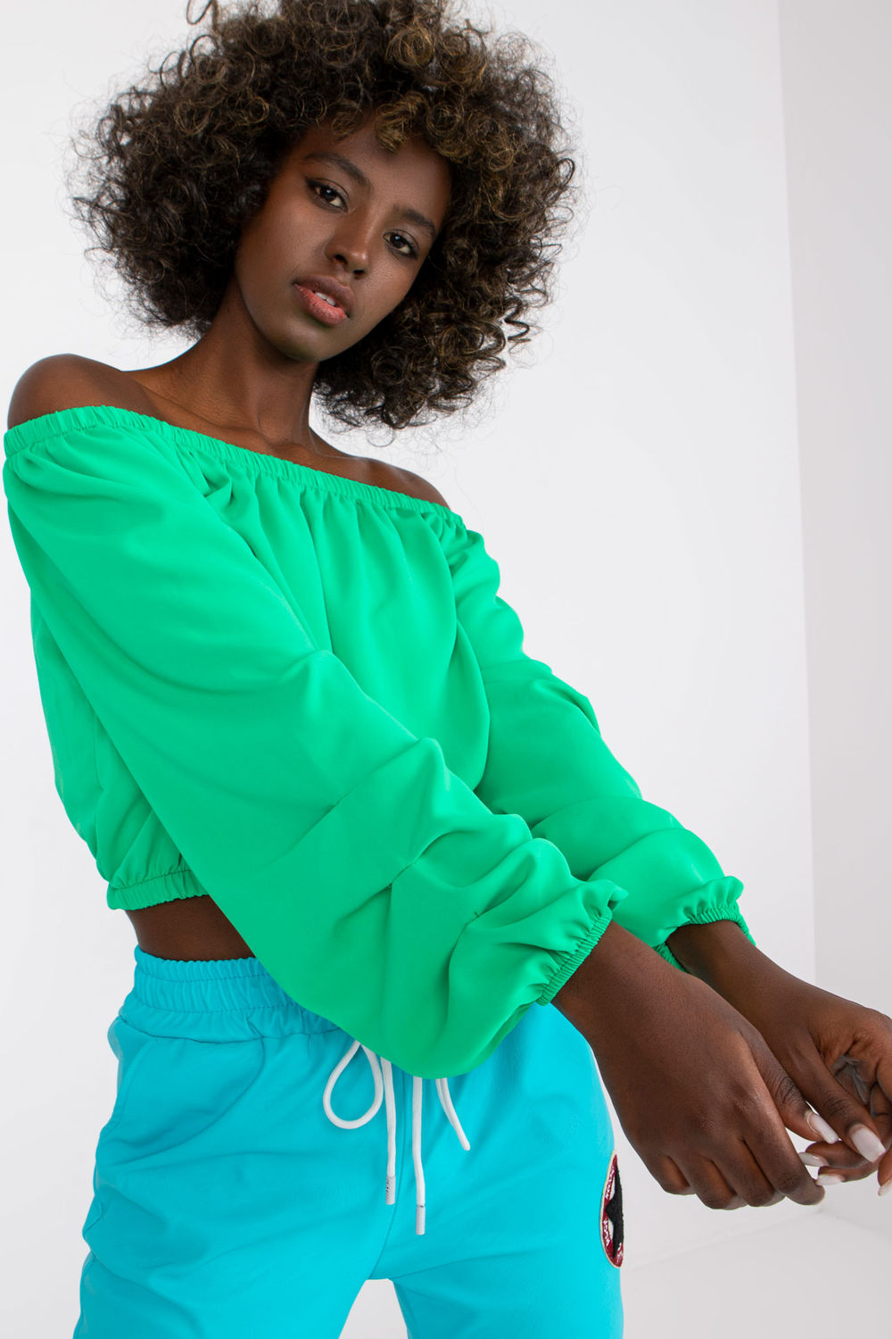 Italy Moda Green Blouse