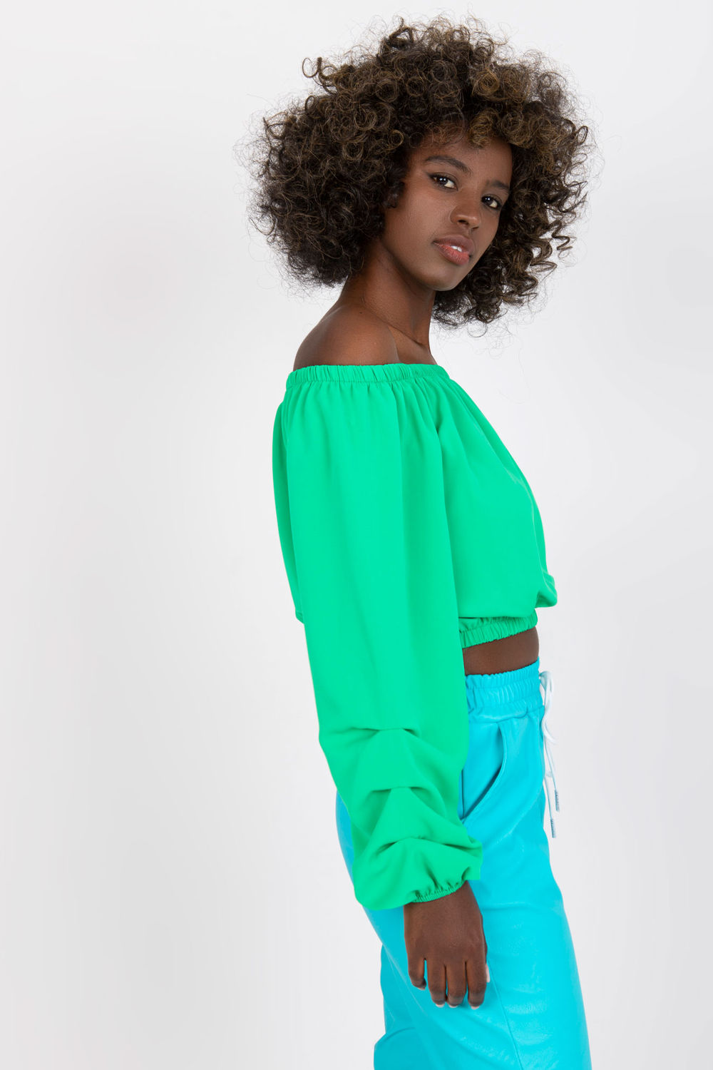 Italy Moda Green Blouse - view 2