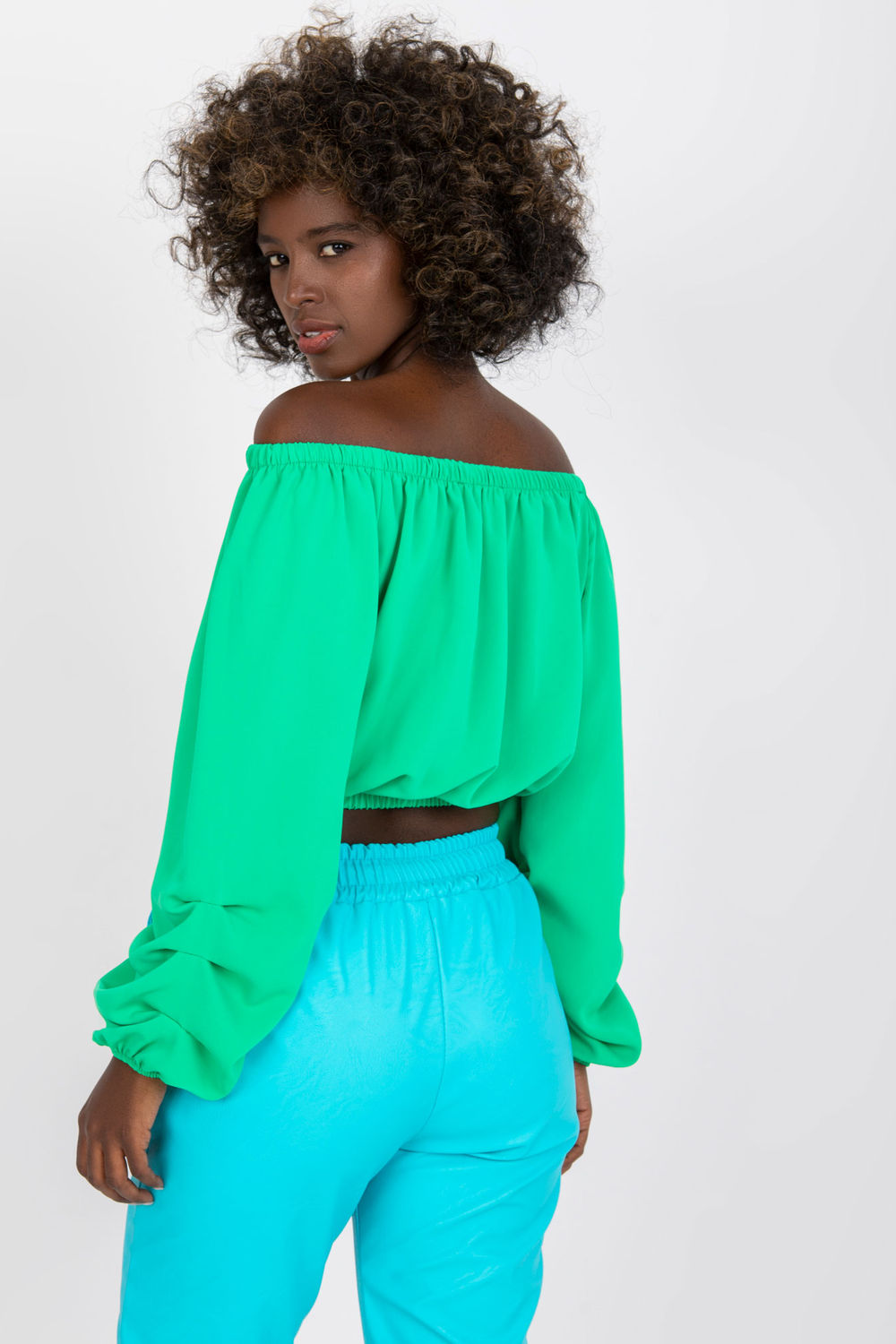 Italy Moda Green Blouse - view 3