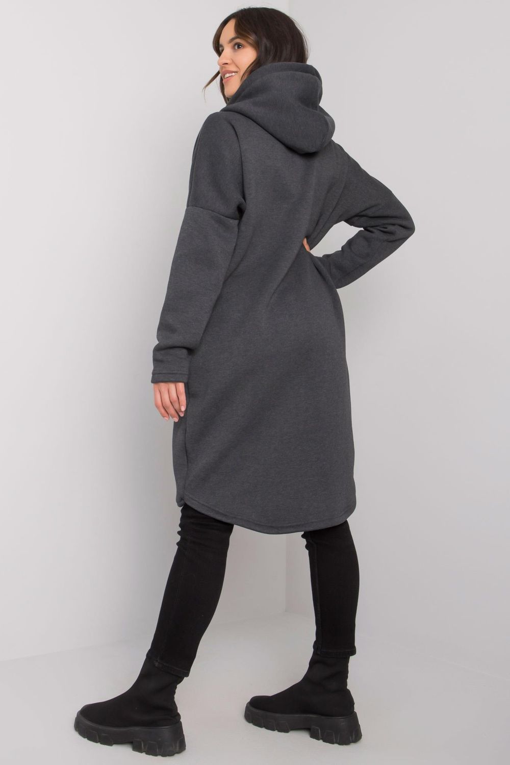 Relevance Graphite Hooded Zip Up Sweatshirt - view 3