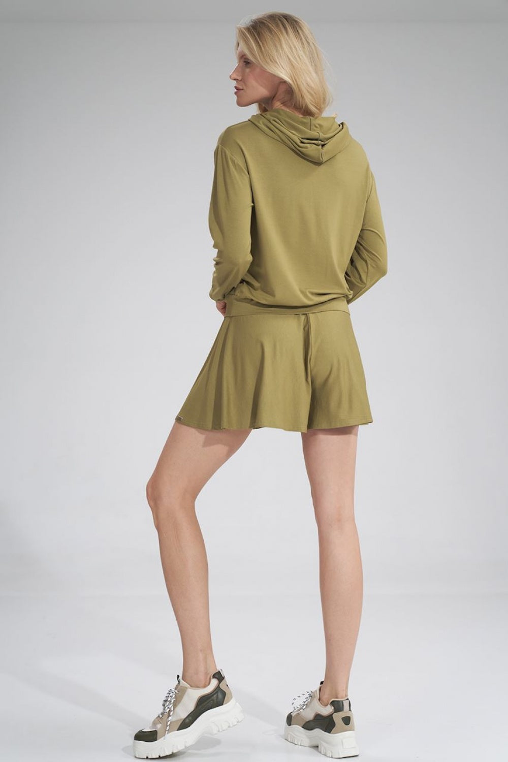 Figl Light Olive Shorts - view 4