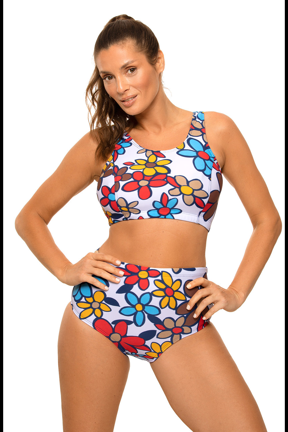 Marko Asani Floral High Waisted Bikini Set - view 2