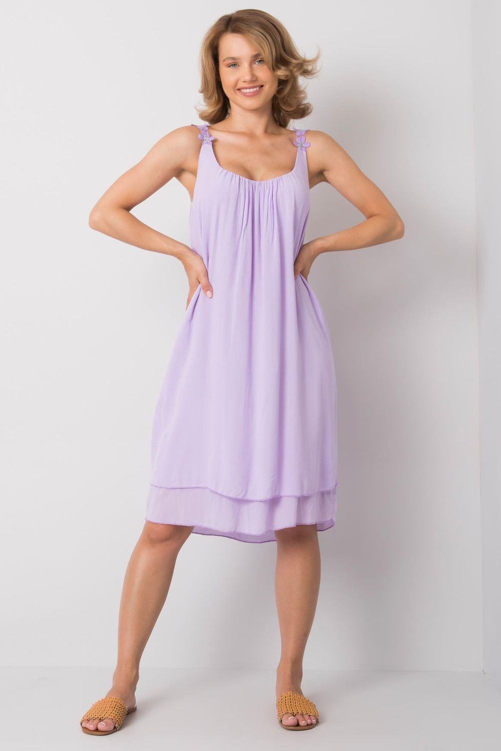 Och Bella Light Violet Dress - view 2