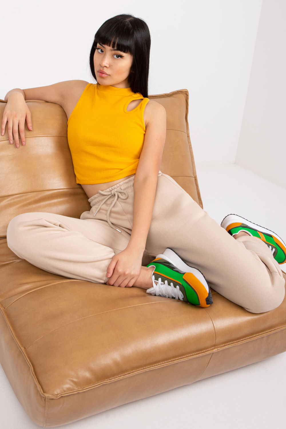Ex Moda Beige Joggers - view 2