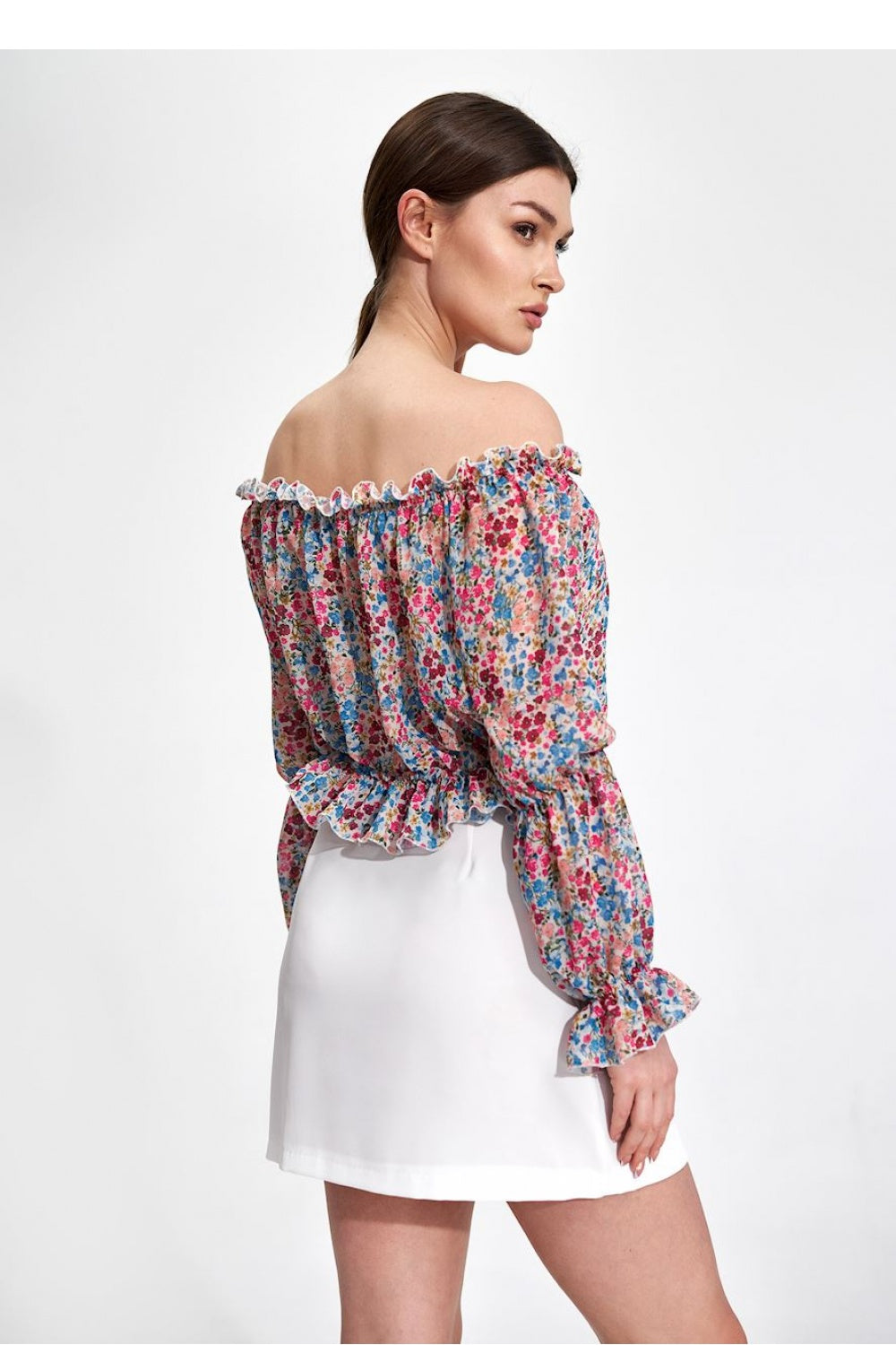 Figl Ecru Mini Skirt - view 3