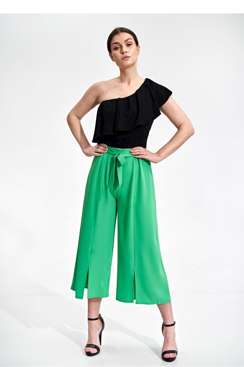 Figl Green Trousers with Pockets
