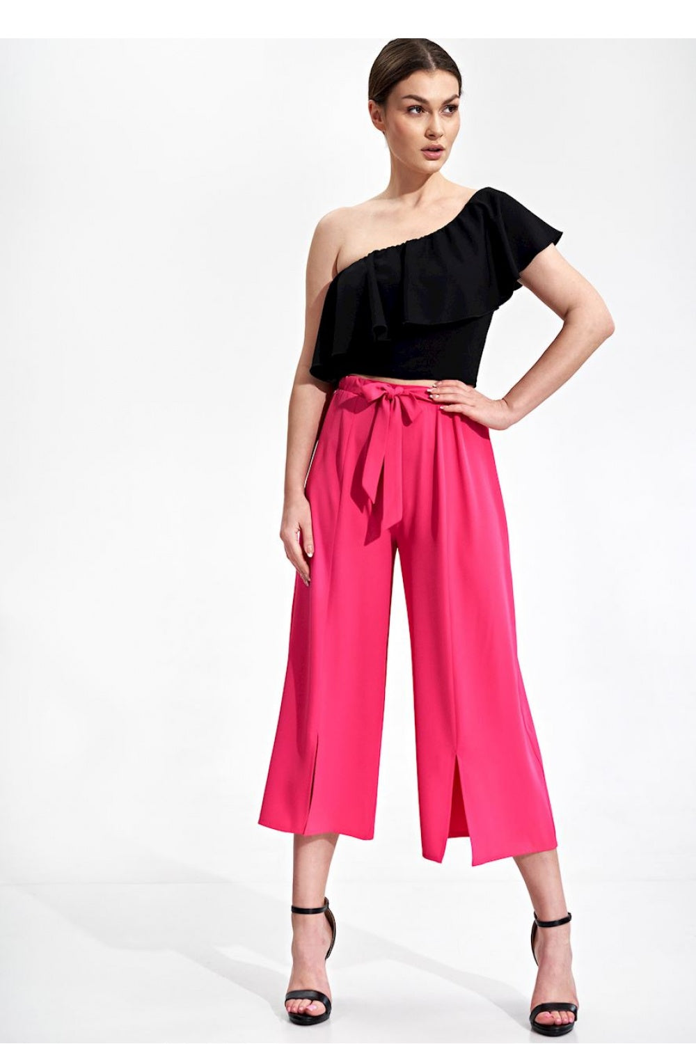 Figl Pink Trousers with Pockets