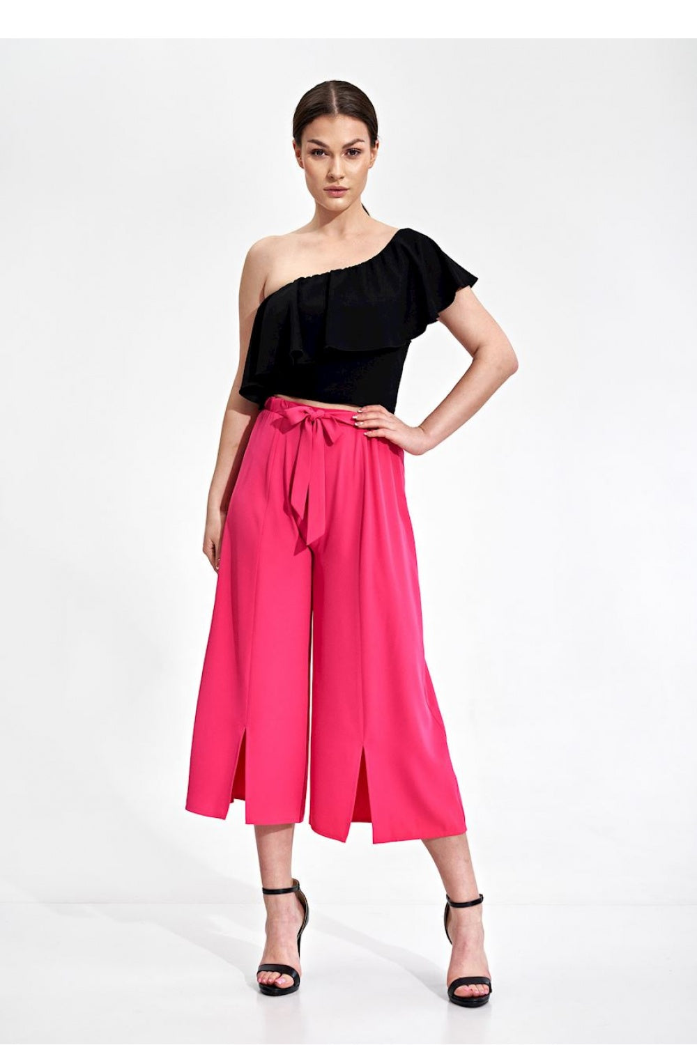 Figl Pink Trousers with Pockets - view 2