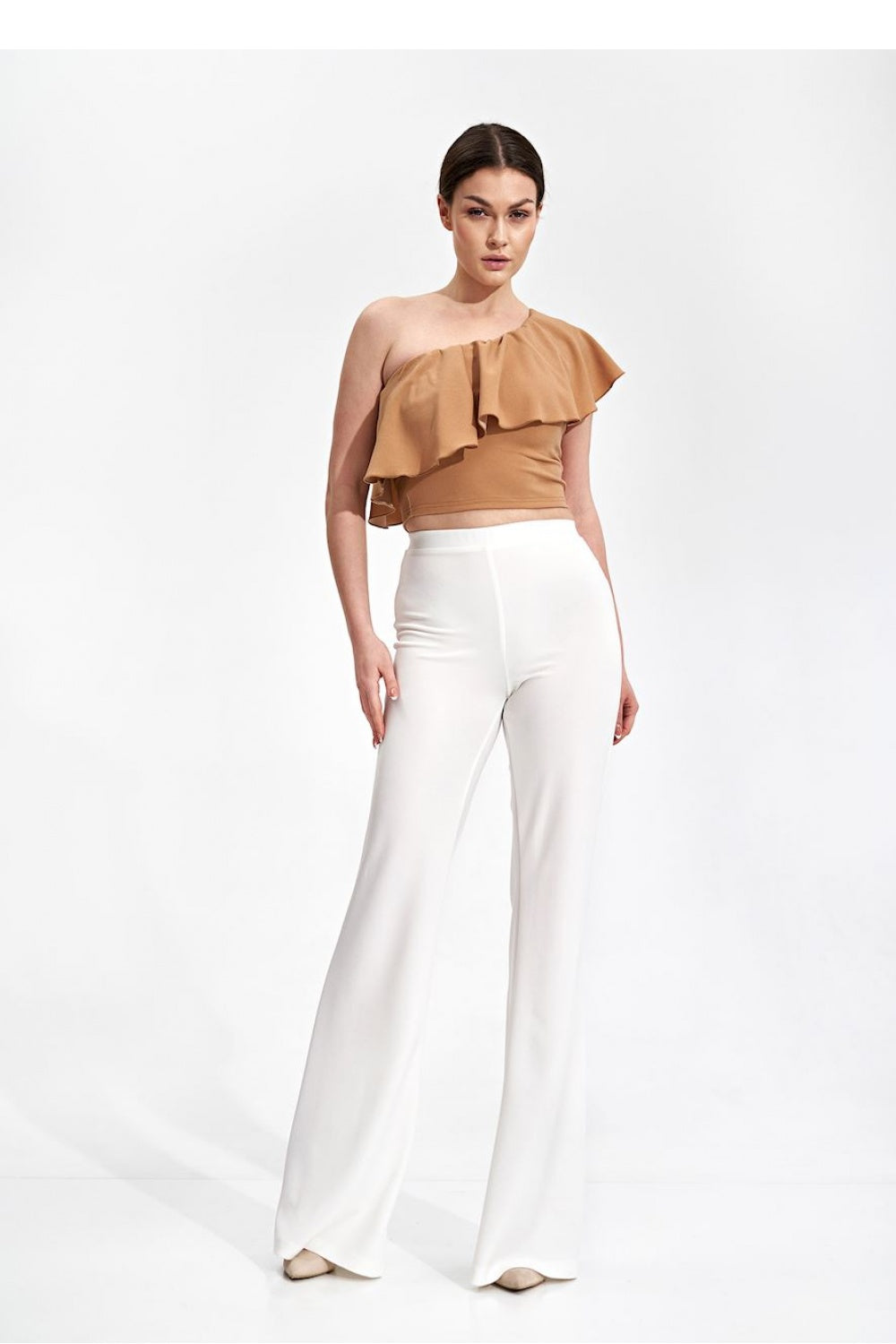 Figl Beige Cropped Blouse - view 2