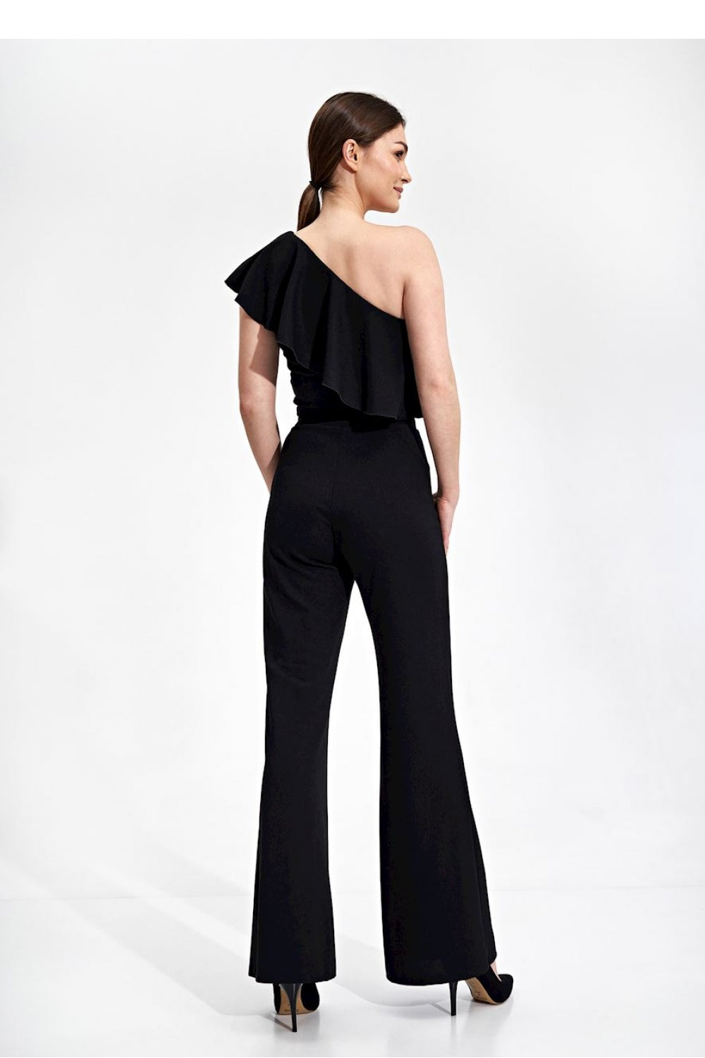 Figl Black Cropped Blouse - view 3