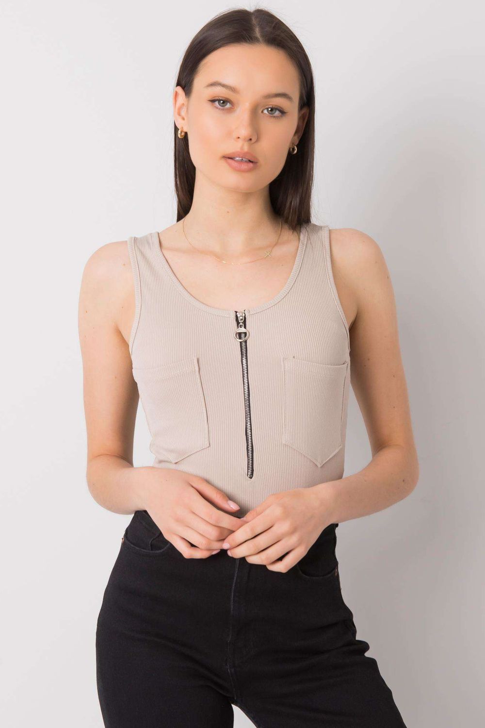 Italy Moda Beige T-Shirt - view 2