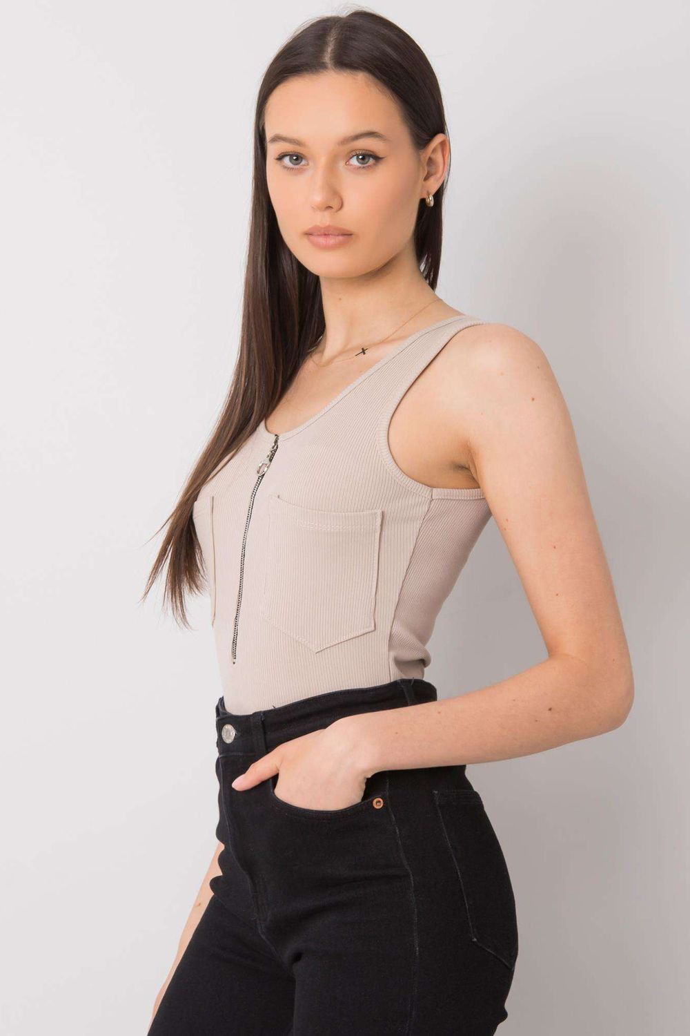 Italy Moda Beige T-Shirt - view 3