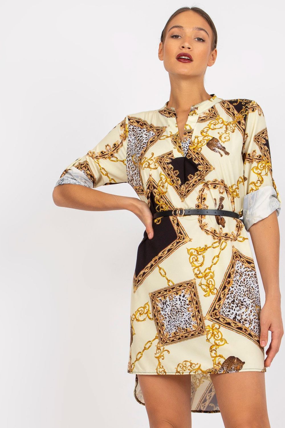 Italy Moda Light Yellow Dress