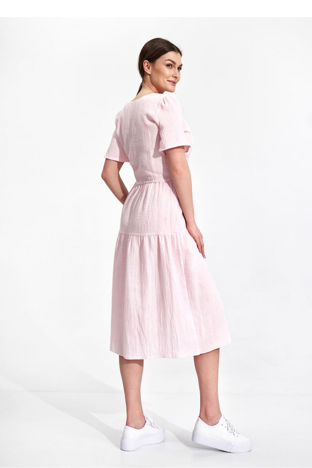 Figl Pink Midi Wrap Dress - view 3