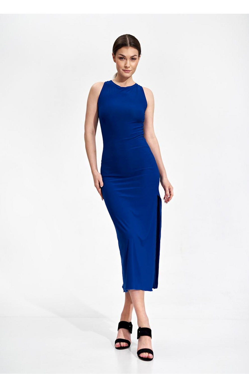 Figl Sapphire Blue Midi Bodycon Dress
