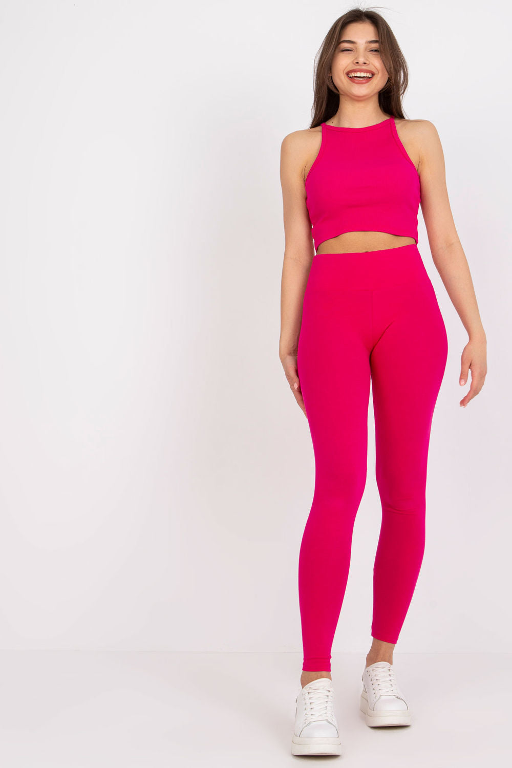 Rue Paris Fuchsia Leggings