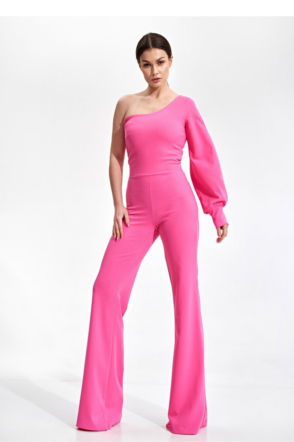 Figl Pink Bodycon Long Sleeve Jumpsuit