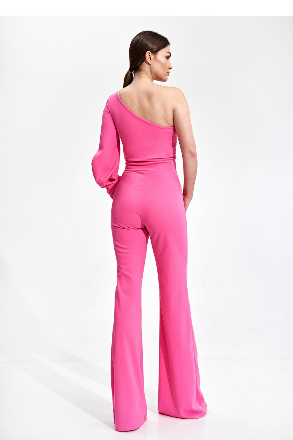 Figl Pink Bodycon Long Sleeve Jumpsuit - view 3