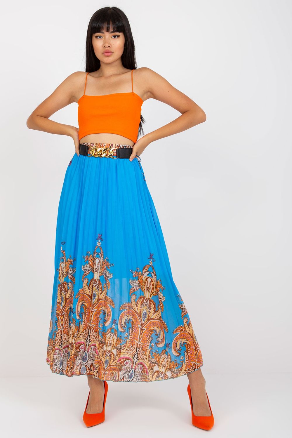 Italy Moda Blue Skirt