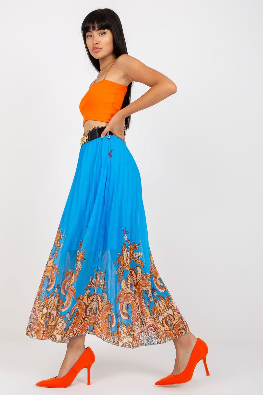 Italy Moda Blue Skirt - view 2