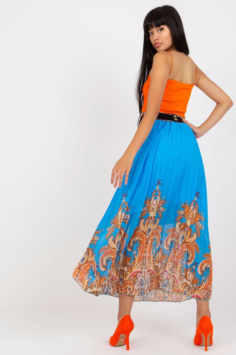 Italy Moda Blue Skirt - view 3