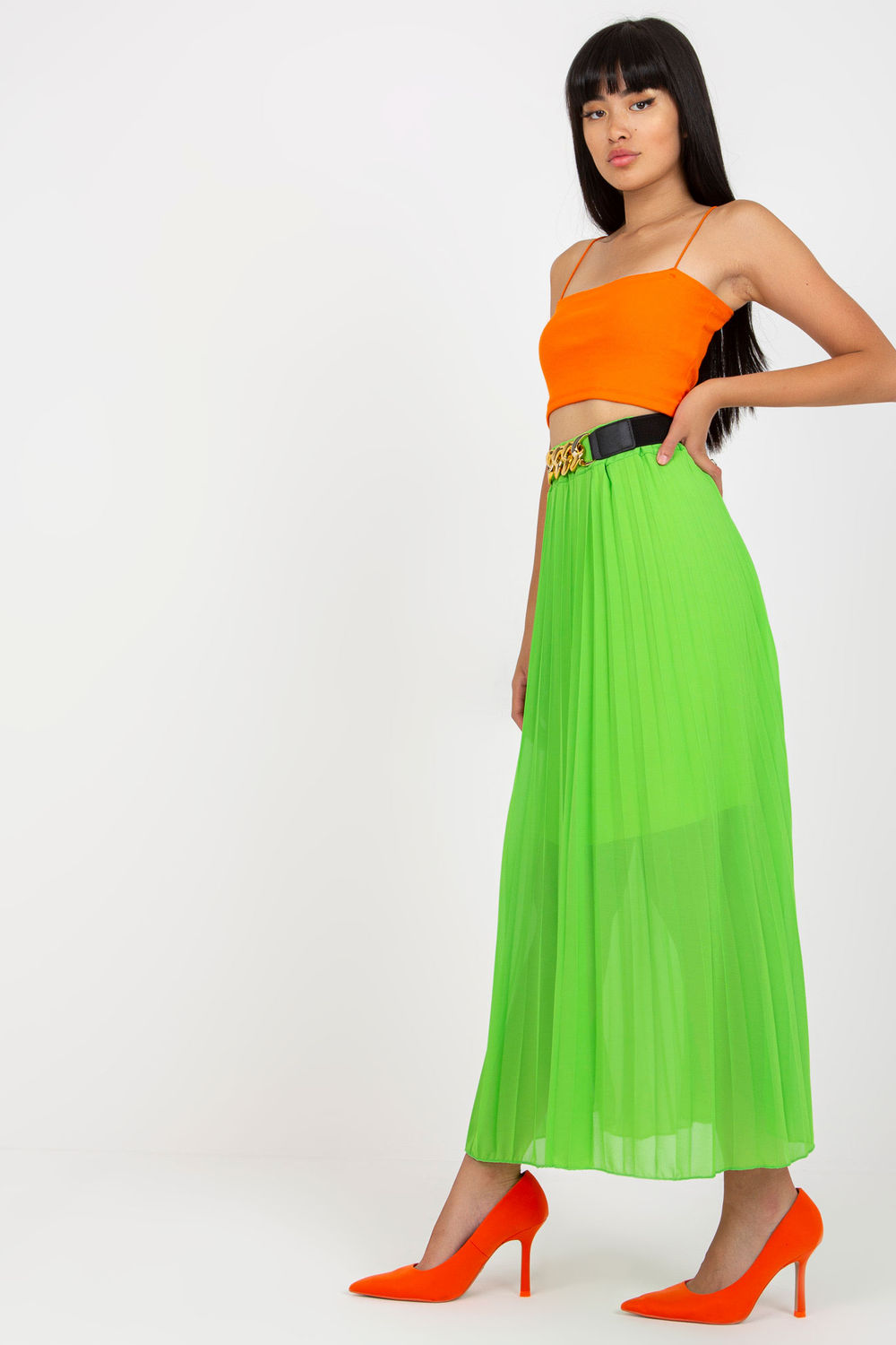 Italy Moda Light Green Skirt - view 2