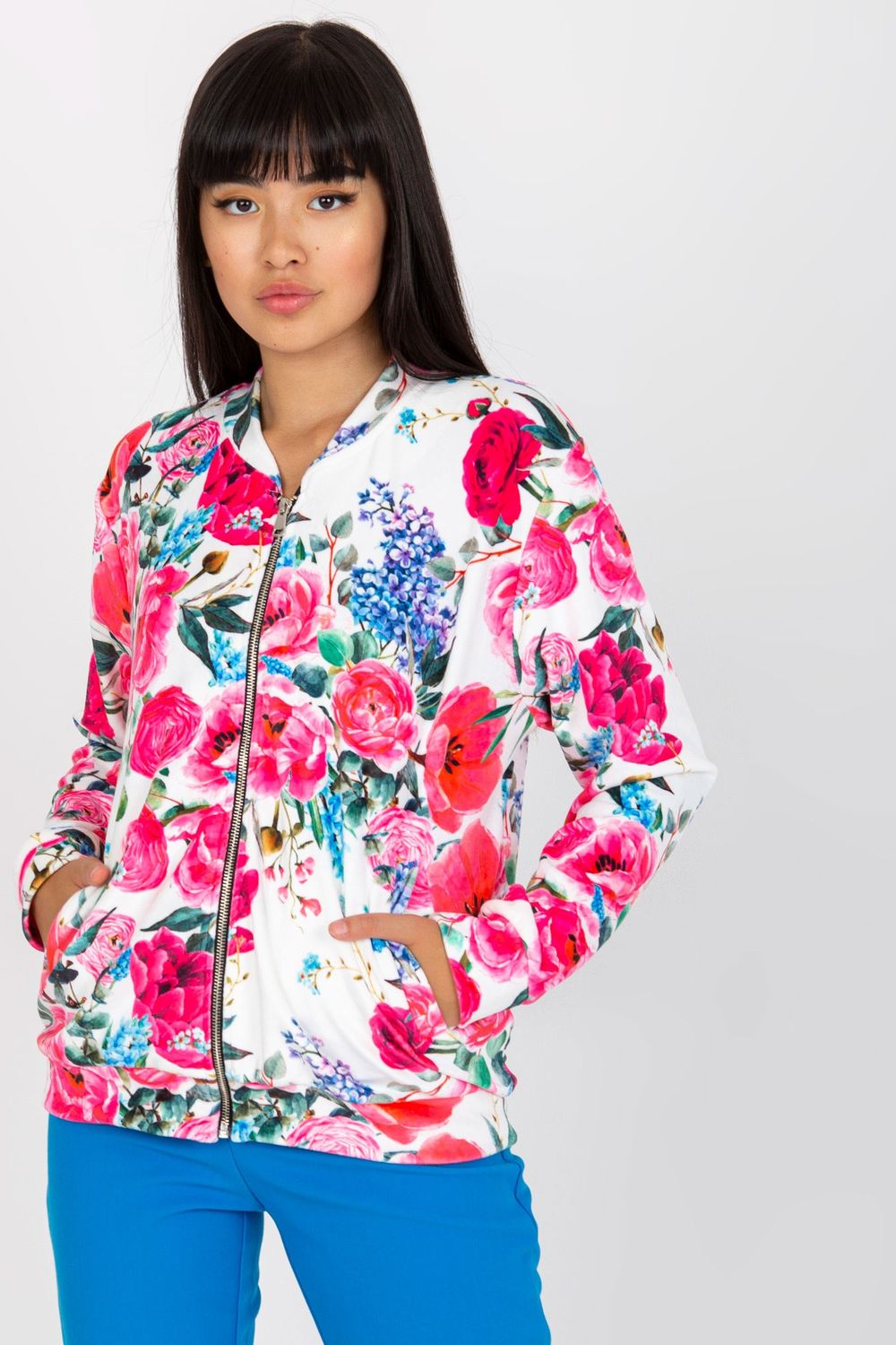 Rue Paris Pink Viscose Sweatshirt