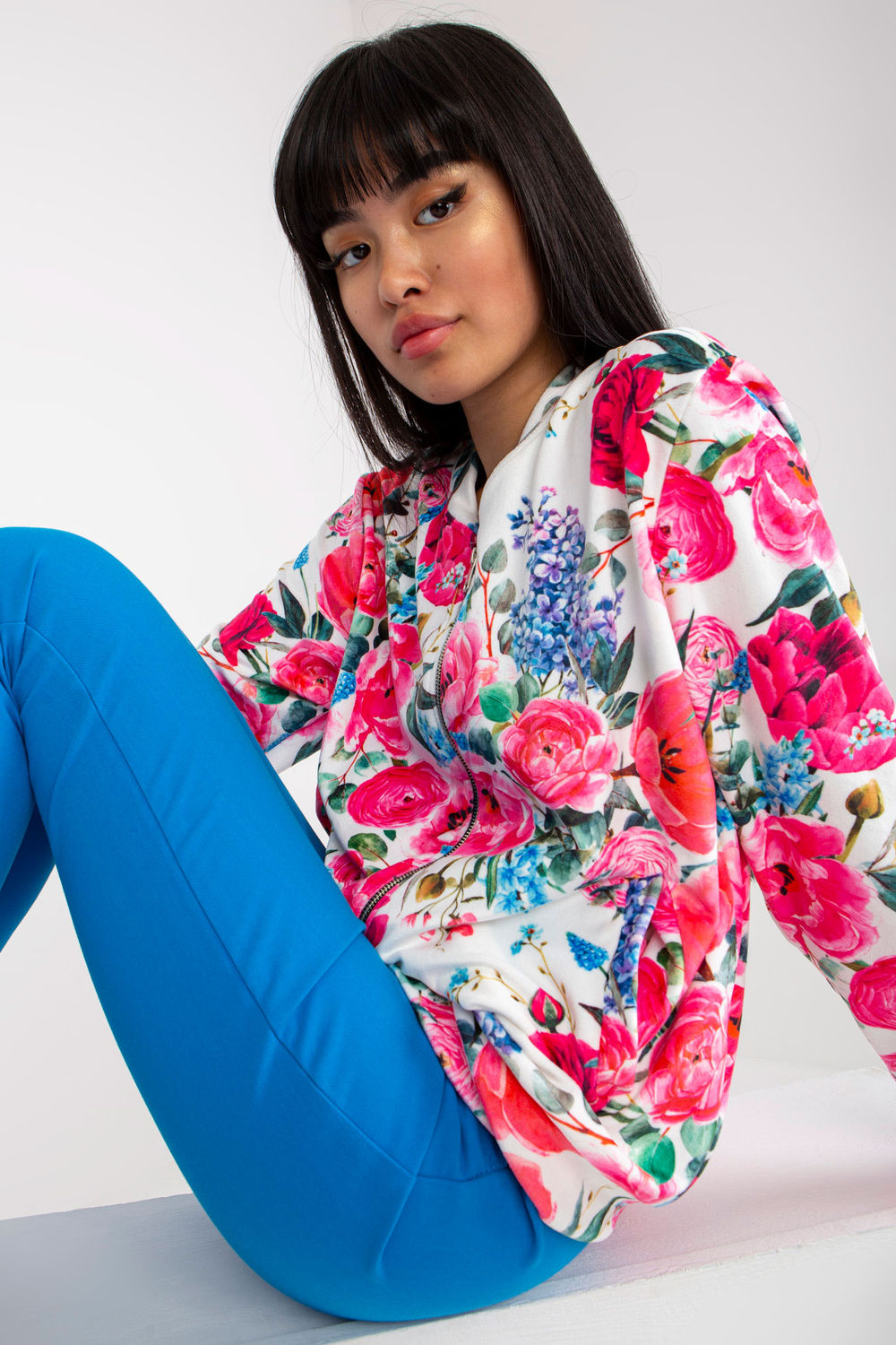 Rue Paris Pink Viscose Sweatshirt - view 3