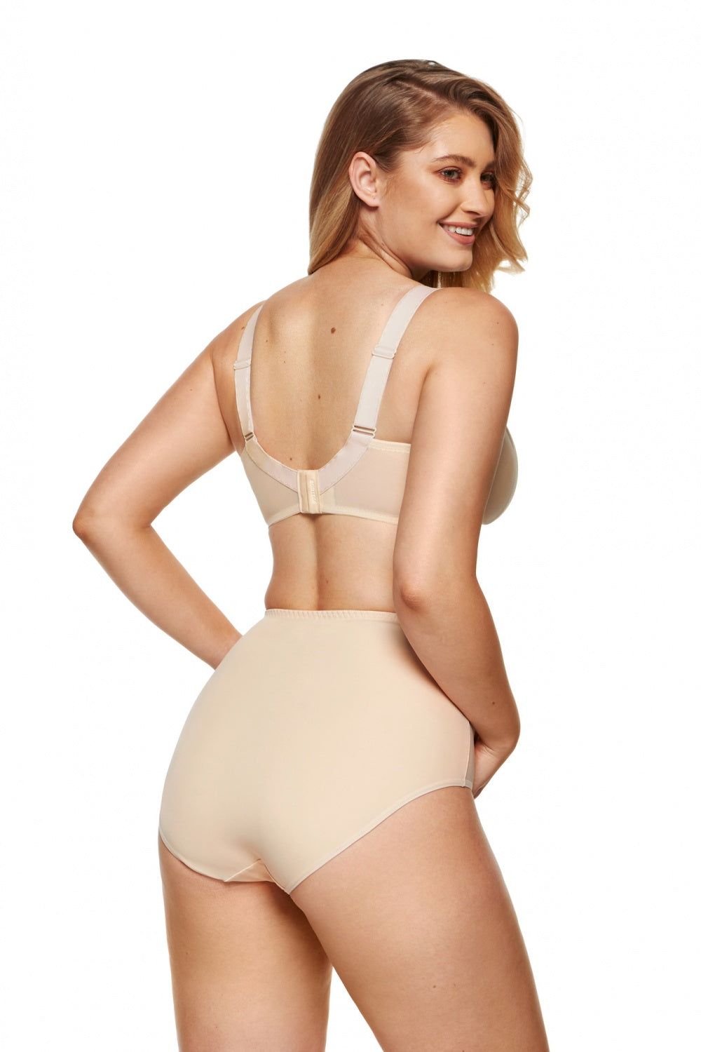 Gorteks Wysokie Zara Beige Mesh High Waisted Knickers - view 2
