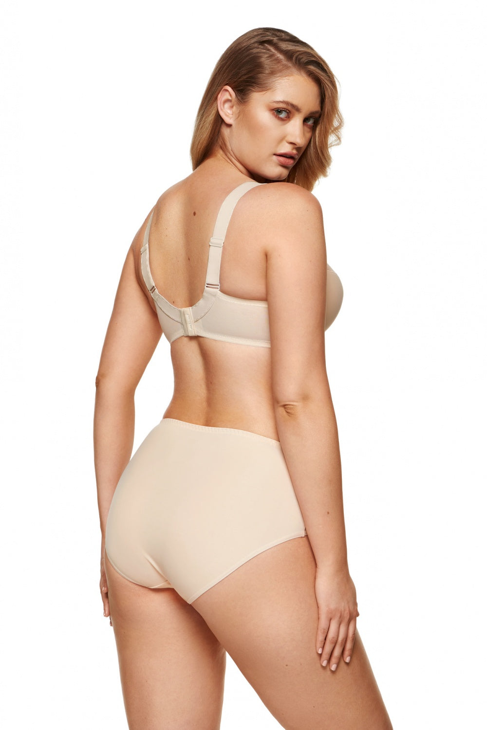 Gorteks Zara Beige Mesh Padded Semi-Soft Bra - view 2