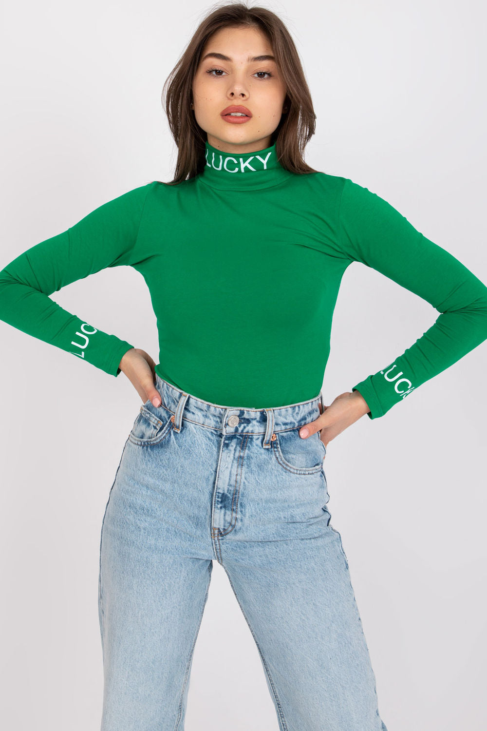 Ex Moda Green Bodycon Long Sleeve Blouse - view 3