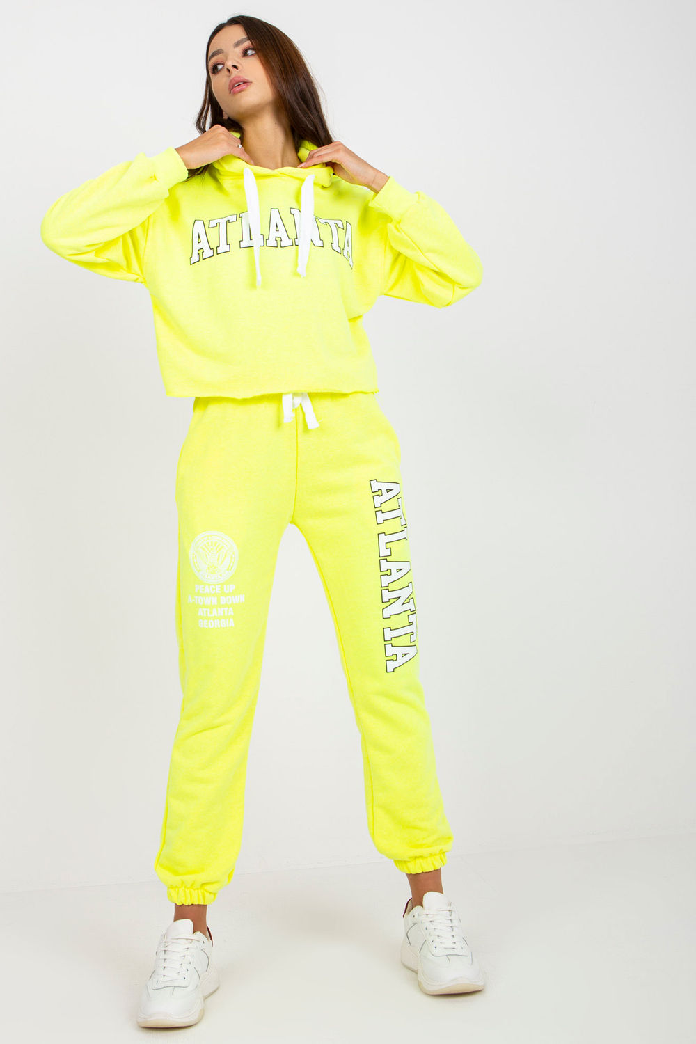 Ex Moda Neon Yellow High Waisted Long Sleeve Co-Ord Set
