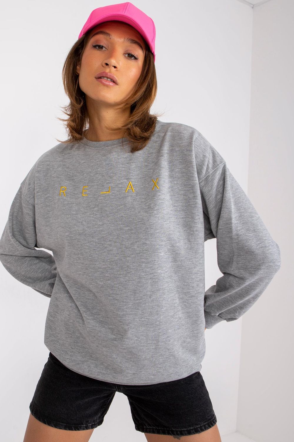 Ex Moda Grey Long Sleeve Sweatshirt - view 2