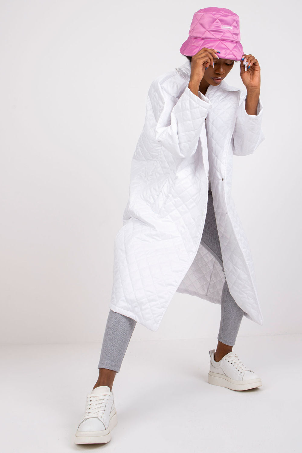 Ex Moda White Long Sleeve Coat - view 2