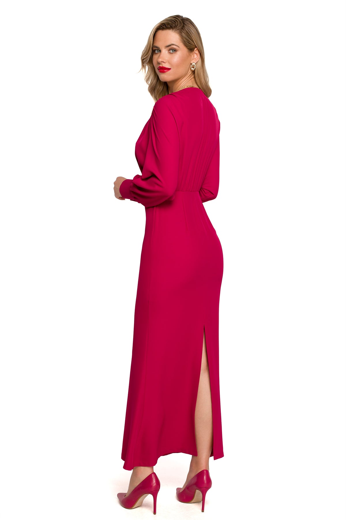 Makover Plum Maxi Cocktail Dress - view 2