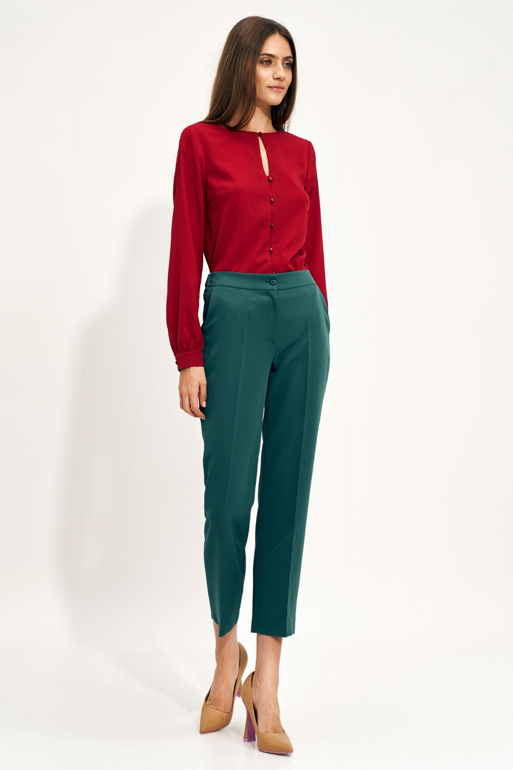Nife Green Trousers - view 2