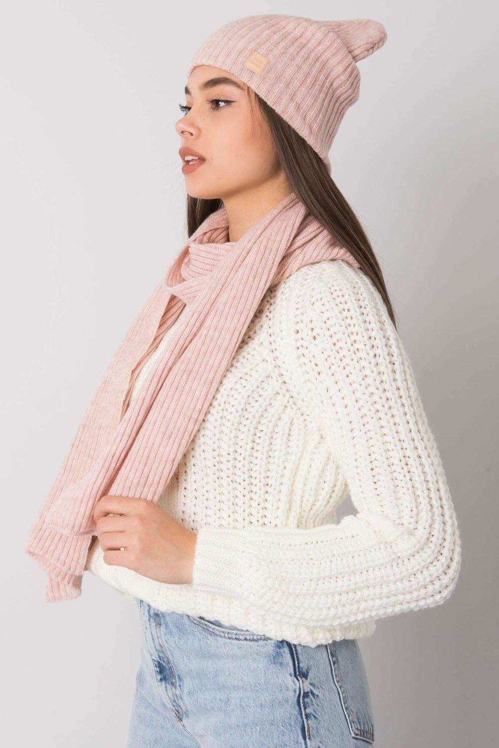 Rue Paris Light Pink Acrylic Co-Ord Set - view 2