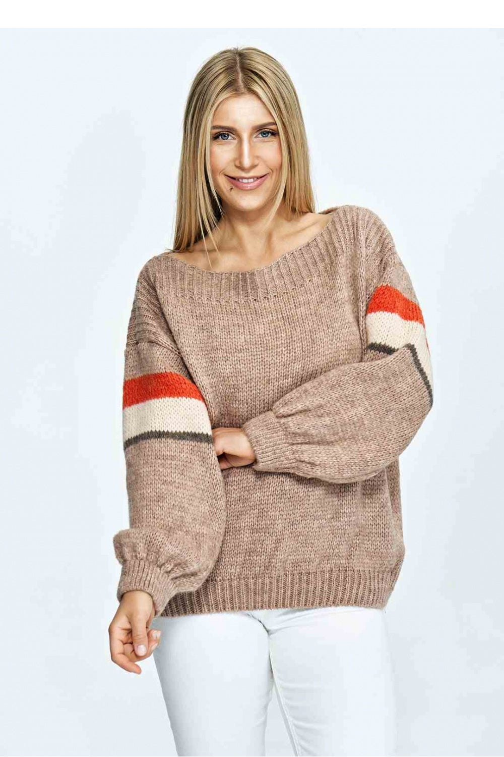 Figl Brown Striped Jumper - view 2